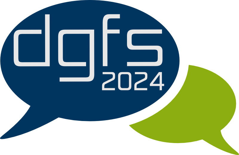 Logo Jahrestagung 2024 der Deutsche Gesellschaft für Sprachwissenschaft
